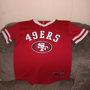 NFL 49ers Kids Red and White Jersey MEDIUM 10-12